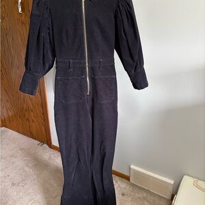 Black Zip-Up Jumpsuit